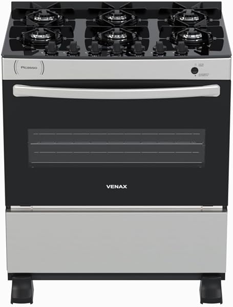 Fogão 6 Bocas Venax Picasso Vitreo